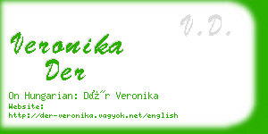 veronika der business card